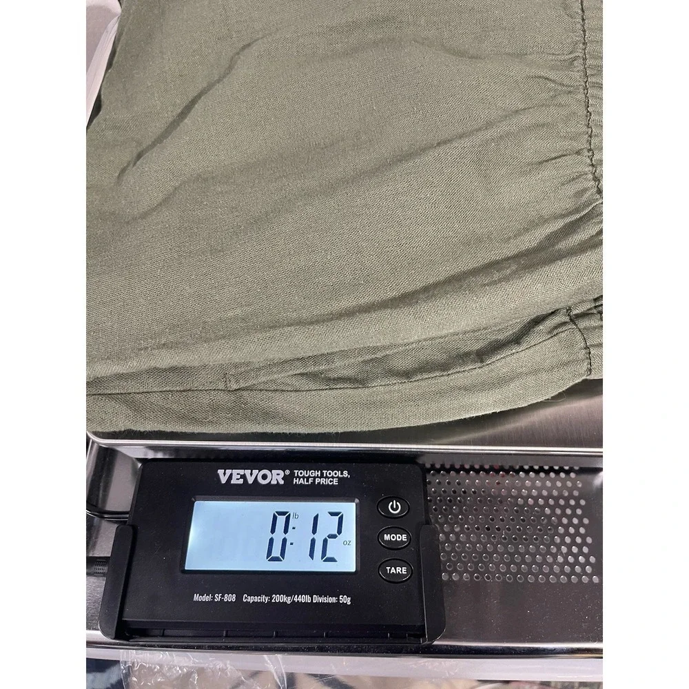 Banana Republic Women's Olive Green Linen Blend Cargo Drawstring Jogger Medium